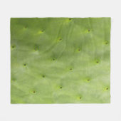 Tropische botanische groene Cactus Fleece Deken (Voorkant (Horizontaal))