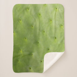 Tropische botanische groene cactus foto sherpa deken