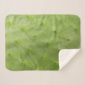 Tropische botanische groene cactus foto sherpa deken (Voorkant (horizontaal))