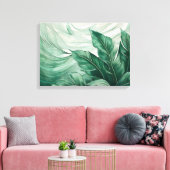 Tropische Botanische Hemel Canvas Afdruk (Insitu (Woonkamer))