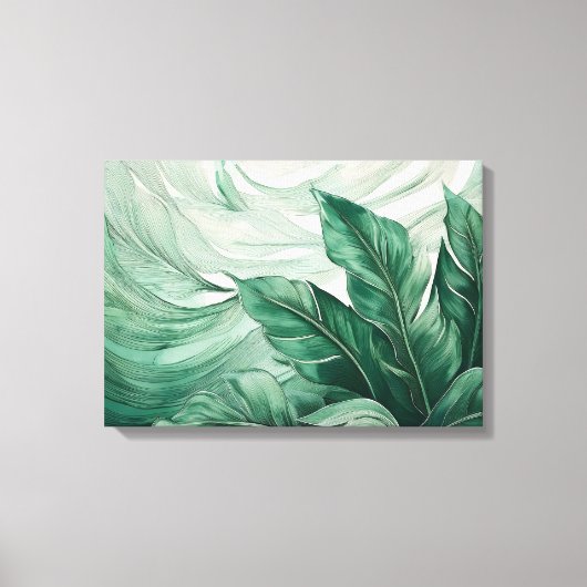 Tropische Botanische Hemel Canvas Afdruk (Voorkant)