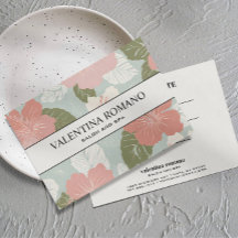 TROPISCHE BOTANISCHE Hibiscus Bloemen cadeaukaart