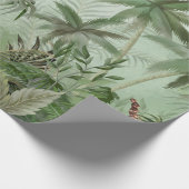 Tropische  botanische landschapsillustratie; cadeaupapier (Hoek)