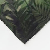 Tropische botanische landschapsillustratie; fleece deken (Hoek)