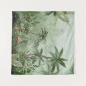 Tropische  botanische landschapsillustratie; wandkleed (Voorkant (horizontaal))