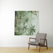 Tropische  botanische landschapsillustratie; wandkleed (In Situ (horizontaal))