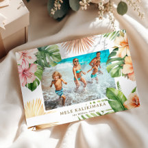 Tropische Botanische Mele Kalikimaka-foto