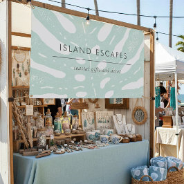 Tropische Botanische Monstera Leaf Business Spandoek