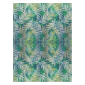 Tropische botanische palmbladeren Groen Tafelkleed (Voorkant)