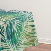 Tropische botanische palmbladeren Groen Tafelkleed (Voorbeeld)