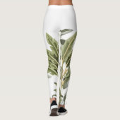 Tropische botanische palmbomen leggings (Achterkant)