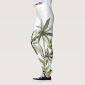 Tropische botanische palmbomen leggings (Links)