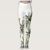 Tropische botanische palmbomen leggings (Voorkant)