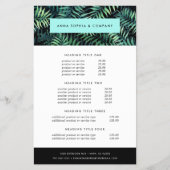 Tropische botanische prijzen en services flyer (Voorkant)