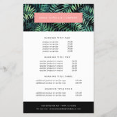 Tropische botanische prijzen en services flyer (Voorkant)
