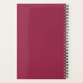 Tropische Botanische Roze Protea Bloemige Bruiloft Planner (Achterkant)