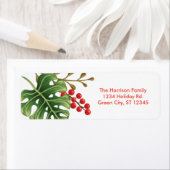 Tropische Botanische Vakantie Adres Label (Insitu)