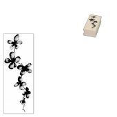 Tropische botanische ventilator rubberstempel (Gestempeld)