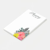 Tropische Botanische Visagist Salon Schoonheid Post-it® Notes (Schuin)