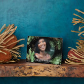 Tropische botanische vulling Foto Memorial Plaque Fotoplaat (Zijkant)