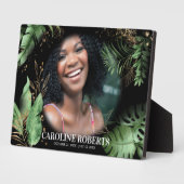 Tropische botanische vulling Foto Memorial Plaque Fotoplaat (Zijkant)