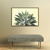 Tropische Botanische Waterverf Print Modern Agave Foto Afdruk