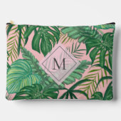 Tropische botanische Waterverf roze kunstmonogram Etui (Voorkant)