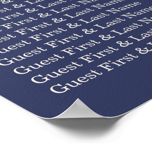 Tropische botanische welkomstbruiloft van Navy Pal Poster (Hoek)