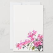 Tropische Bougainvillea advies voor moeder Baby sh (Achterkant)