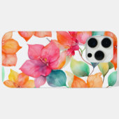 Tropische bougainvillea patroon Case-Mate iPhone case (Achterkant (horizontaal))