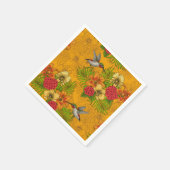 Tropische bouquet en kolibrie 2 servet (Hoek)