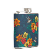 Tropische bouquet en kolibrie heupfles (Rechts)