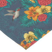 Tropische bouquet en kolibrie korte tafelloper (Hoek)