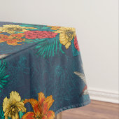 Tropische bouquet en kolibrie tafelkleed (Voorbeeld)