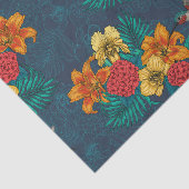 Tropische bouquet en kolibrie tissuepapier (Detail)