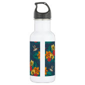 Tropische bouquet en kolibrie waterfles  (Achterkant)
