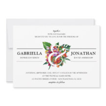 Tropische Bouquet & Moderne Typografie | Weddensch