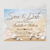 Tropische brauwbruinvissen sparen de datum aankondigingskaart (Voorkant)