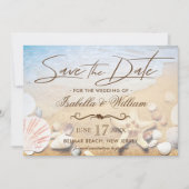 Tropische brauwbruinvissen sparen de datum save the date (Voorkant)