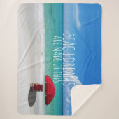 Tropische brauwdromen zijn gemaakt van deze parapl sherpa deken (Voorkant)