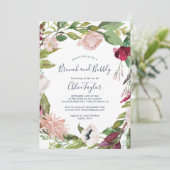 Tropische Breeze Brunch en Bubble Kaart (Staand voorkant)