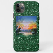 Tropische Breeze Goa Beach Faux Glitter Case-Mate iPhone Case (Achterkant)