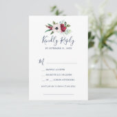 Tropische Breeze Song Request RSVP Card (Staand voorkant)