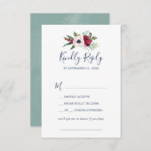 Tropische Breeze Song Request RSVP Card (Voorkant / Achterkant)