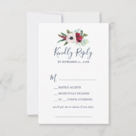 Tropische Breeze Song Request RSVP Card Kaartje