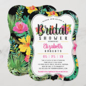 Tropische Bridal Shower Invitation Luau Kaart (Voorkant / Achterkant)