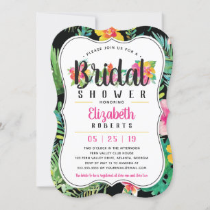 Tropische Bridal Shower Invitation Luau Kaart