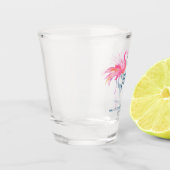 Tropische bridale Partij Gift Shot Glas (Links)