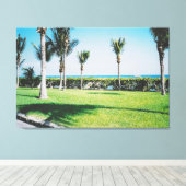 Tropische bries canvas afdruk (Insitu (Houten vloer))