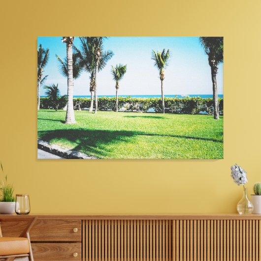 Tropische bries canvas afdruk (Insitu (Woonkamer))